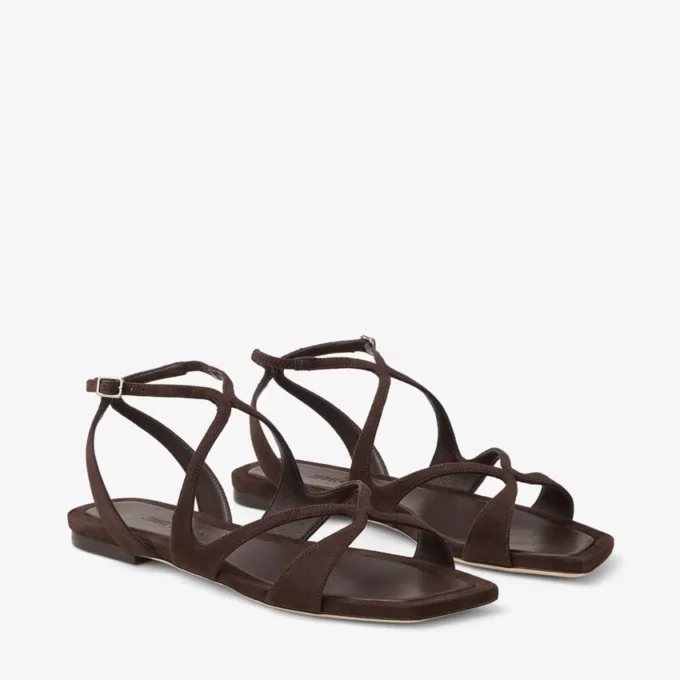 Ayla Flat Chocolate Suede Flats