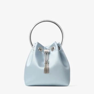 bon bon ice blue satin bucket bag 1 330x330 - Bon Bon Ice Blue Satin Bucket Bag