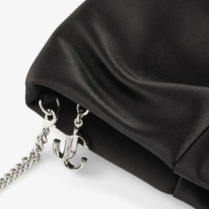 Bonny Clutch Black Satin Clutch Bag