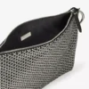 Callie Black Diamond Motif Crystal Hotfix on Suede Clutch Bag