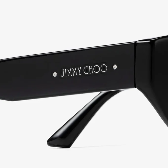Leyla Black Cat Eye Sunglasses