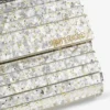 Sweetie Champagne Coarse Glitter Acrylic Clutch Bag